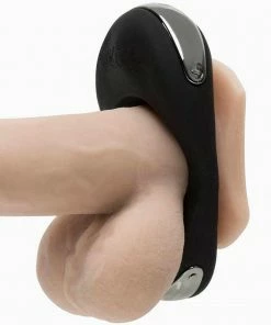 Cock Rings Hot Octopuss Atom Plus Dual Vibrating Cock Ring Black Silicone