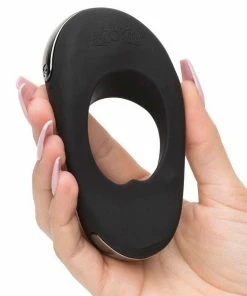 Cock Rings Hot Octopuss Atom Plus Dual Vibrating Cock Ring Black Silicone