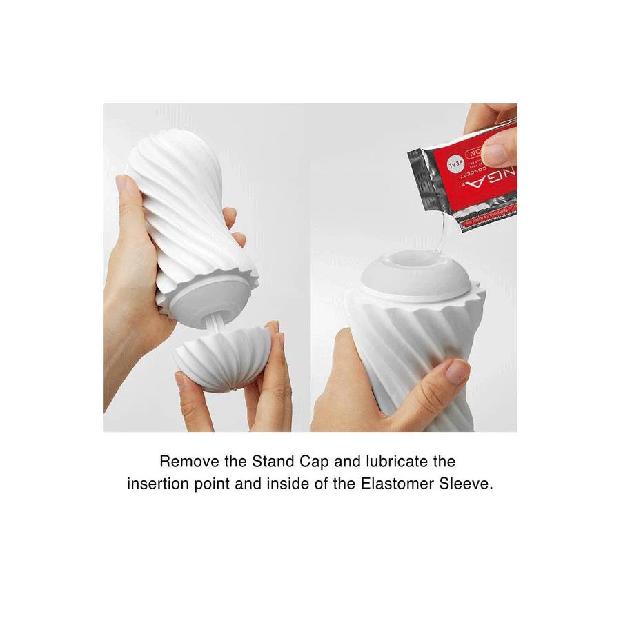 Tenga Flex | Spinning And Flexible Stroker Black/White Male Masturbators & Strokers 13 Tenga Flex | Spinning And Flexible Stroker Black/White Male Masturbators & Strokers