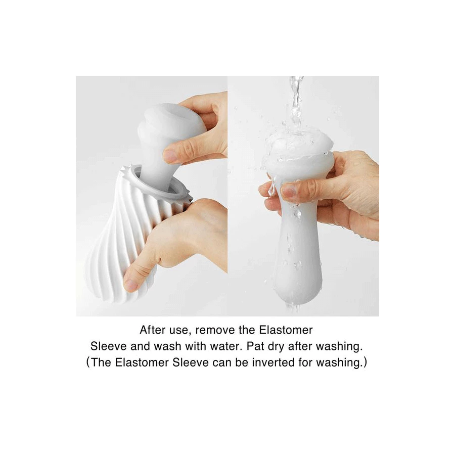 Tenga Flex | Spinning And Flexible Stroker Black/White Male Masturbators & Strokers 15 Tenga Flex | Spinning And Flexible Stroker Black/White Male Masturbators & Strokers