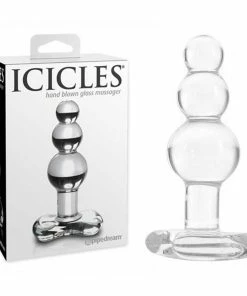 Icicles No. 47 Clear Glass Anal Plug For Men By Pipedream Products Anal Sex Toys
