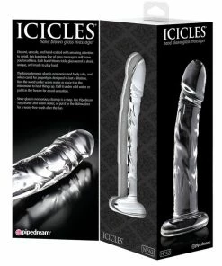 Icicles No. 62 Clear Glass 6.5 Inch Dildo By Pipedream Products Anal Sex Toys