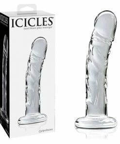 Icicles No. 62 Clear Glass 6.5 Inch Dildo By Pipedream Products Anal Sex Toys