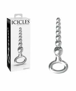 Pipedream Products Icicles No. 67 Clear Glass Anal Beads For Men By Pipedream Anal Sex Toys