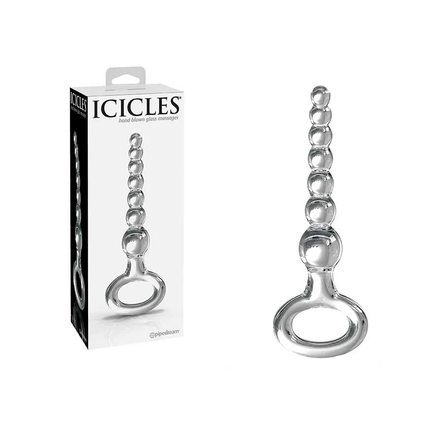 Pipedream Products Icicles No. 67 Clear Glass Anal Beads For Men By Pipedream Anal Sex Toys 3 Pipedream Products Icicles No. 67 Clear Glass Anal Beads For Men By Pipedream Anal Sex Toys