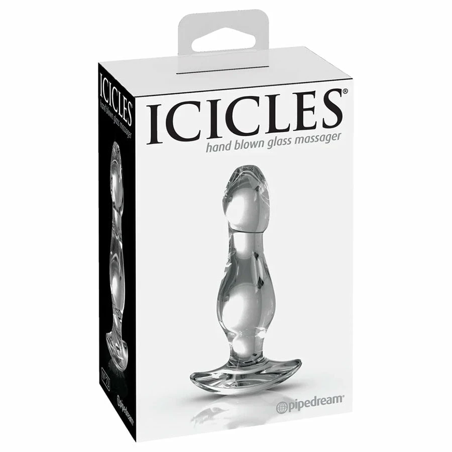 Icicles No. 72 Clear Glass Anal Plug For Men By Pipedream Products 7 Icicles No. 72 Clear Glass Anal Plug For Men By Pipedream Products