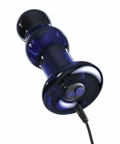 Pipedream Products Icicles No. 83 Vibrating Blue Glass Anal Probe By Pipedream