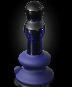 Pipedream Products Icicles No. 83 Vibrating Blue Glass Anal Probe By Pipedream