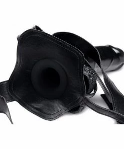 Master Series Infiltrator 2 Large 10 Inch Hollow Strap On Penis Extension W/ Harness Black