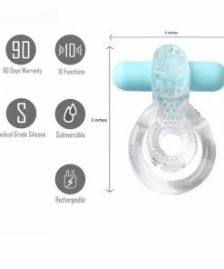 Maia Men Sex Toys Cock Rings Jayden Rechargeable Vibrating Erection Enhancer Ring By Maia Toys