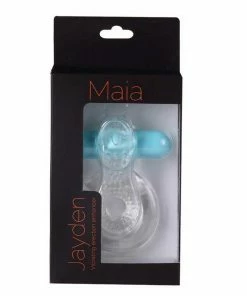 Maia Men Sex Toys Cock Rings Jayden Rechargeable Vibrating Erection Enhancer Ring By Maia Toys