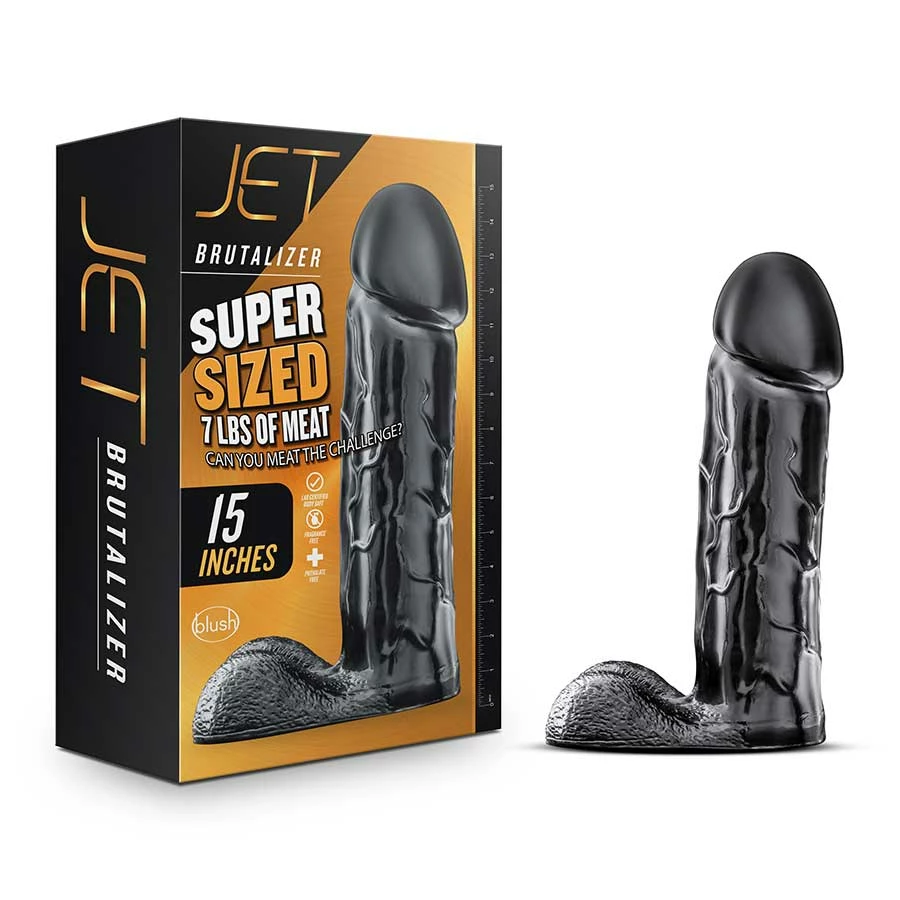 Anal Sex Toys Jet Brutalizer 15 Inch Black Anal Dildo With Balls By Blush Novelties 4 Anal Sex Toys Jet Brutalizer 15 Inch Black Anal Dildo With Balls By Blush Novelties