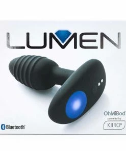Anal Sex Toys Kiiroo Ohmibod Lumen Rechargeable Silicone Vibrating Butt Plug