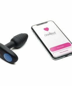 Anal Sex Toys Kiiroo Ohmibod Lumen Rechargeable Silicone Vibrating Butt Plug