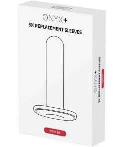 Kiiroo Onyx+ Replacement Sleeve 3 Per Pack - Tight Fit - White
