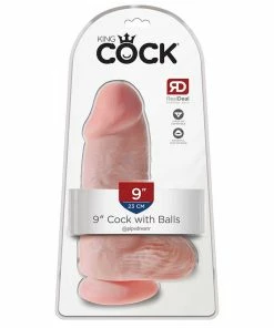 Pipedream Products King Cock Chubby 9 Inch Dildo | Massive Suction Cup Dildo For Anal Anal Sex Toys