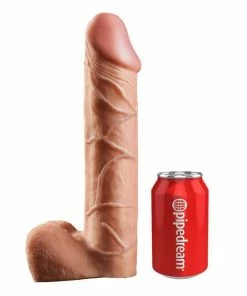 Pipedream Products Sheaths & Sleeves King Cock Tan Strap On Penis Extension Sleeve 12 Inch Cock Sheath