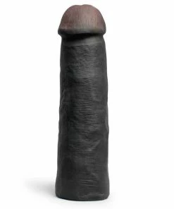 LeBrawn 9 Inch XL Realistic Black Cock Penis Extension Sleeve By SexFlesh Sheaths & Sleeves