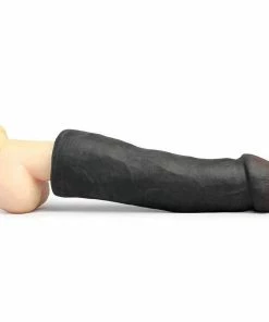 LeBrawn 9 Inch XL Realistic Black Cock Penis Extension Sleeve By SexFlesh Sheaths & Sleeves