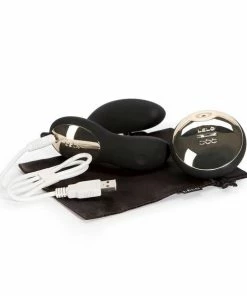 Prostate Massagers Lelo Hugo Remote Controlled Prostate Massager Black Perineum Vibrator