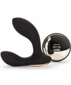 Prostate Massagers Lelo Hugo Remote Controlled Prostate Massager Black Perineum Vibrator