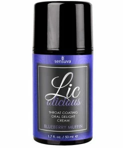 Sensuva Lic-O-Licious Throat Coating Flavored Oral Sex Cream 1.7 Oz Deep Throat Spray & Gels