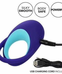 Link Up Alpha Dual Ring Vibrating Cock Ring By Cal Exotics