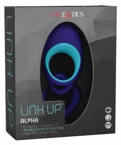 Link Up Alpha Dual Ring Vibrating Cock Ring By Cal Exotics