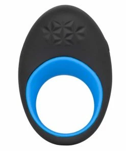 Link Up Max Vibrating Silicone Cock Ring By Cal Exotics Black/Blue Cock Rings