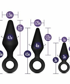 Anal Sex Toys Luxe Night Rimmer Beginner Butt Plug Kit By Blush Novelties