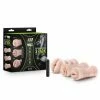 Blush Novelties M For Men 3-Pack Self-Lubricating Vibrating Stroker Sleeve Kit