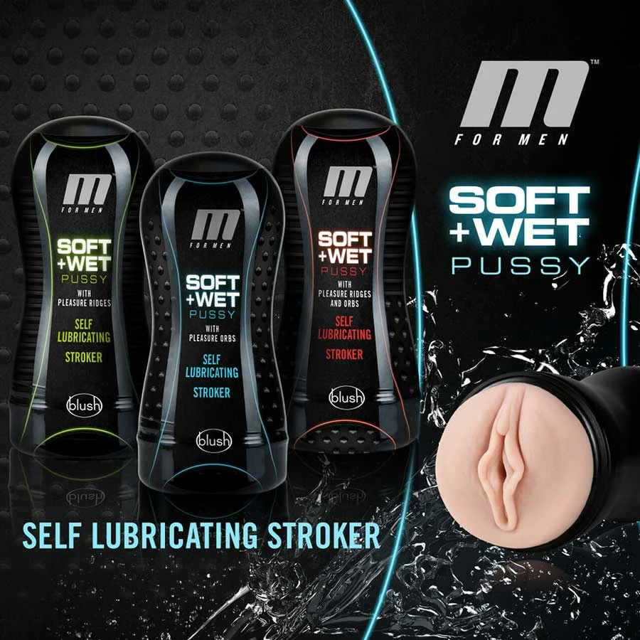 M For Men Self Lubricating Soft And Pleasure Orb Pussy Vanilla By Blush Novelties 8 M For Men Self Lubricating Soft And Pleasure Orb Pussy Vanilla By Blush Novelties