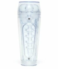 Doc Johnson Main Squeeze Optix Masturbator | Crystal Clear Discreet Stroker For Men Male Masturbators & Strokers