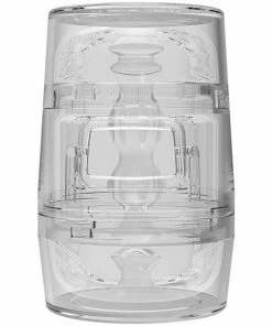 Doc Johnson Male Masturbators & Strokers Main Squeeze Pop-Off Clear Portable And Discreet Male Masturbator