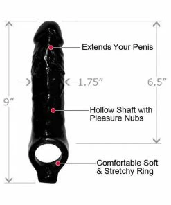 Master Series Mamba Penis Extension Sleeve 6.5 Inch Black Cock Sheath