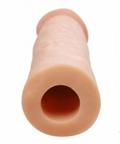 Size Matters Sheaths & Sleeves Mega Enlarger Penis Sleeve 8.5 Inch Tan Realistic Cock Sheath
