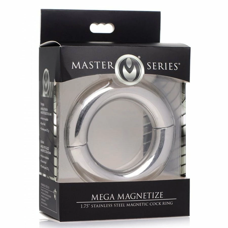 Mega Magnetize 1.75 Inch Stainless Steel Magnetic Cock Ring By Master Series Cock Rings 7 Mega Magnetize 1.75 Inch Stainless Steel Magnetic Cock Ring By Master Series Cock Rings