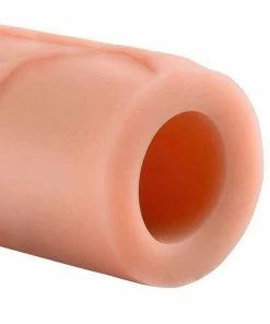 Pipedream Products Sheaths & Sleeves Mega Penis Extension Sleeve 9 Inch Tan Cock Sheath X-Tensions