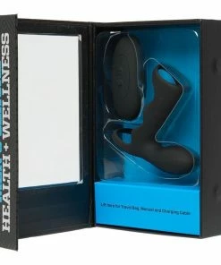 Men's Black Wireless 10 Speed Silicone Vibrating Cock Cage By Optimale