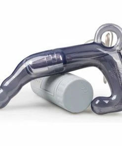 Men's Charcoal Pleasure Wand Vibrating Prostate Massager By Doc Johnson