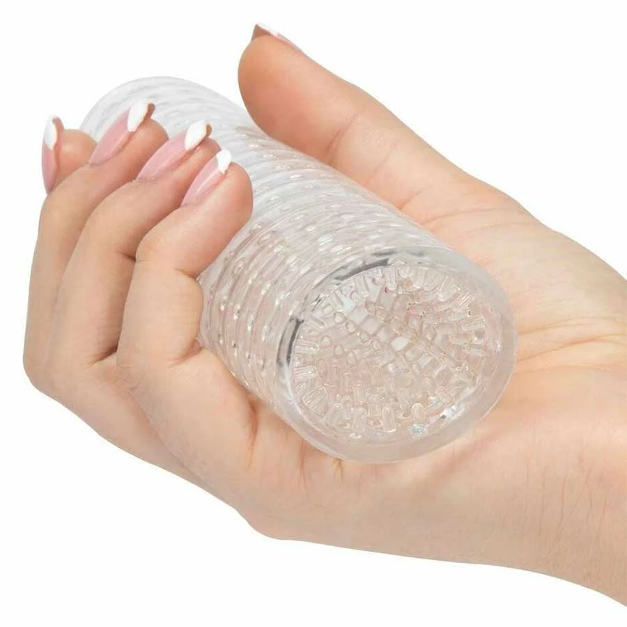 Lynk Pleasure Products Men's Handy Stroker Sleeve By Lynk Pleasure | Clear Male Masturbator Male Masturbators & Strokers 10 Lynk Pleasure Products Men's Handy Stroker Sleeve By Lynk Pleasure | Clear Male Masturbator Male Masturbators & Strokers