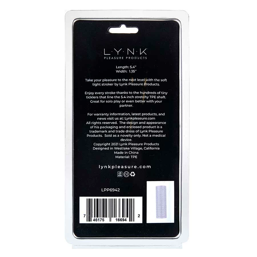 Lynk Pleasure Products Men's Handy Stroker Sleeve By Lynk Pleasure | Clear Male Masturbator Male Masturbators & Strokers 11 Lynk Pleasure Products Men's Handy Stroker Sleeve By Lynk Pleasure | Clear Male Masturbator Male Masturbators & Strokers