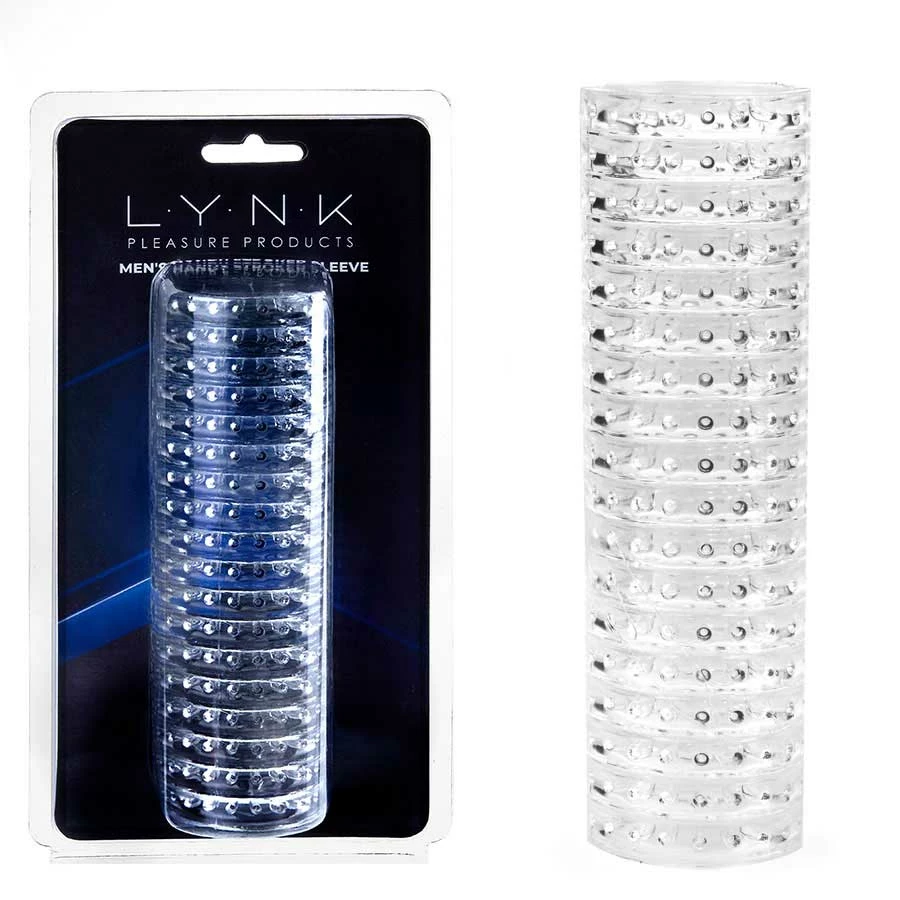 Lynk Pleasure Products Men's Handy Stroker Sleeve By Lynk Pleasure | Clear Male Masturbator Male Masturbators & Strokers 3 Lynk Pleasure Products Men's Handy Stroker Sleeve By Lynk Pleasure | Clear Male Masturbator Male Masturbators & Strokers