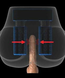 Pipedream Products Male Masturbators & Strokers Milk Me Silly Vibrating & Gyrating Masturbator Pussy & Ass By Pipedream