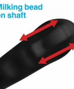 Alpha-Pro Prostate Massagers Multi-Speed Vibrating 7X P-Milk Silicone Prostate Stimulator With Milking Bead