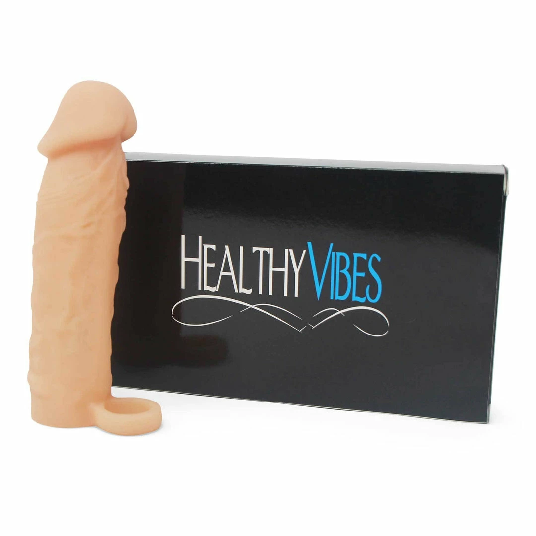 Sheaths & Sleeves Natural 6 Inch Penis Extension Sleeve For Men By Healthy Vibes 4 Sheaths & Sleeves Natural 6 Inch Penis Extension Sleeve For Men By Healthy Vibes