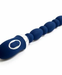 Nu Sensuelle Homme 15 Function Flexii Vibrating Silicone Anal Beads Navy Blue