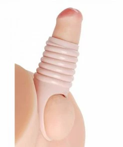 Open Tip Ribbed Cock Sheath | Really Ample Natural Girth Enhancer By Size Matters Sheaths & Sleeves