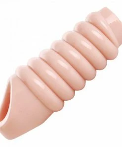 Open Tip Ribbed Cock Sheath | Really Ample Natural Girth Enhancer By Size Matters Sheaths & Sleeves