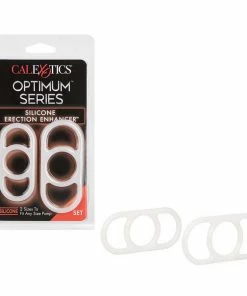 Optimum Series Silicone Erection Enhancer Cock Ring Set By Cal Exotics
